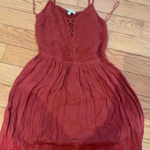 Patrons of Peace Rust Mini Dress